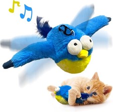 Juguete para gatos gorri n con alas que aletean recargable con sonido y catnip