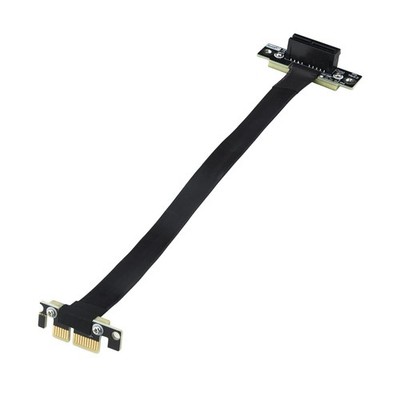 PCIe 3.0 Riser Cable, X1 to X1, M to F, 90° to 90°, PCIe Extender Jumper for...