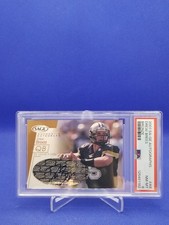 DREW BREES 2001 SAGE Bronze Autograph 175/500 Rookie Card A8 Saints PSA 8. rookie card picture