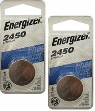 2 x Super Fresh Energizer CR2450 ECR 2450 3v LITHIUM Coin Cell Battery Exp. 2029