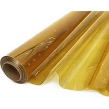 Iridescent gold cellophane wrap roll i 34 in wide x 100 ft long i colo