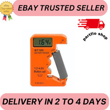 Battery Tester Checker, Universal Battery Tester for AA AAA C D 9V 1.5V, Small V