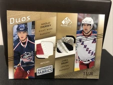 2008 SP Game Used Edition Aut Fabrics Duos Nikolai Zherdev Chris Drury 17/25