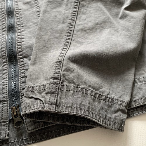 Blood & Glitter Biker Jacket Womens Size XL Grey Lightweight Motorcycle Jumper - Picture 12 of 19