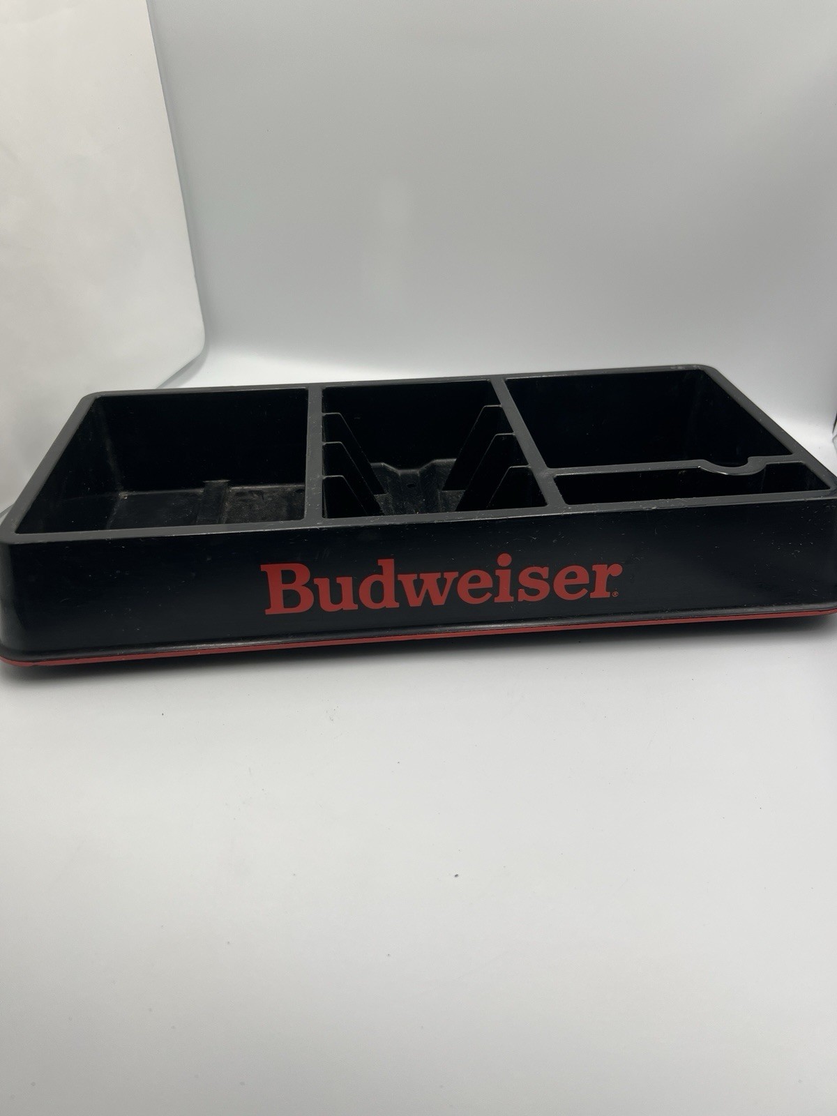 Budweiser Bar Organizer Tray Vintage 1991 Man Cave Barware VTG Rare