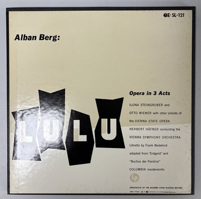 LULU Alban Berg  Ilona Steingruber Otto Wiener Häfner Wedekind SL-121 3 LP
