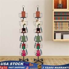 2pcs  24-Pocket 5x7" Vertical Greeting Card Display Spinning Floor Stand Post