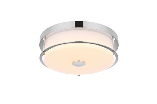 Living District Kolson 12" Led Flush Mount in Chrome - Picture 3 of 8