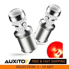 2-20x Led Brake Tail Light Bulb Error Free Auxito 1156 Red Lamp 4014smd 54h 12v