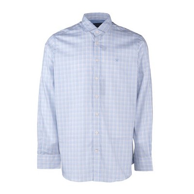 Hackett London Men's Blue Checked Long Sleeve Cotton Shirt Size M HM309169