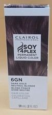 Clairol Professional SOY4PLEX Liquicolor Permanent - 6GN Dark Gold - 2 oz NEW
