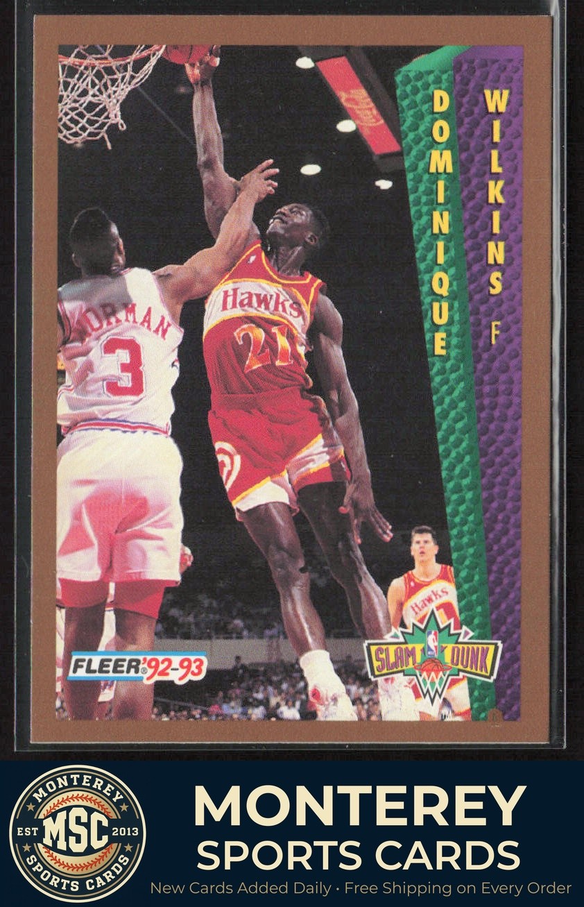 Dominique Wilkins #279 Basketball Cards 1992 Fleer trading card — raw and PSA graded price guide
