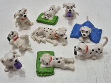Lot of Vintage Disney 101 Dalmatians PVC Figures Puppy Dogs Miniature Toys Small