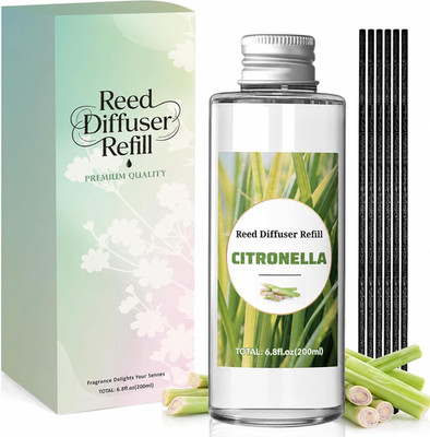 Raumduft Nachfüller 200 Ml Mit Duftstäbchen, Citronella - Reed Diffuser Refill F