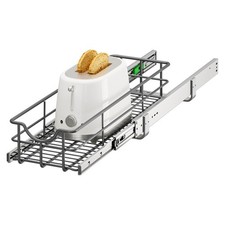 Pull Out Shelves - 8" W x 22" D Soft Close Pull Out Cabinet Organizer 1 Tier ...