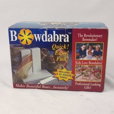 Vintage Bowdabra Bow Maker  Craft Tool Kit w/ VHS Instructions New in Box