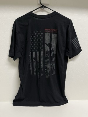 TVP Til Valhalla Project T-Shirt Size Large Black Never Forget September 11th