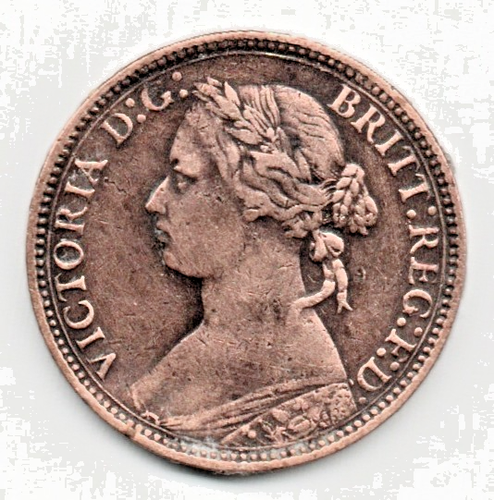 1875 (H) VICTORIAN Farthing - Very Fine