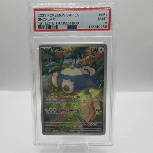 PSA 9 - Snorlax #051 - Pokemon SV Black Star Promos
