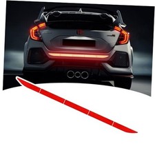 Car Rear Bumper Cover Guard Reflective Sticker Anti-Scratch Trunk Warning red