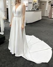 Luxury Designer Wedding Dress with Pockets   Stunning Deal 