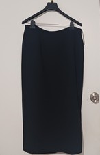 Sag Harbor Classic Black Maxi Straight Skirt Size 14