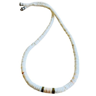 VTG Hawaiian Puka Shell Necklace Surfer 70s Beads real authentic 16.5'' Hawaii