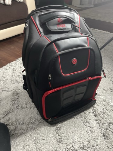 6 Six Pack Fitness Elite Travel Fit Gym Backpack Bag System Black & Red/ 14x23in