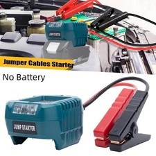 30A Jump Starter Adapter Fits for Makita 18V Li-ion Battery w/Jumper Cable Clamp