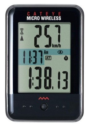 CAT EYE CC-MC200W Micro Wireless Cycle Computer Speedometer Black NEW