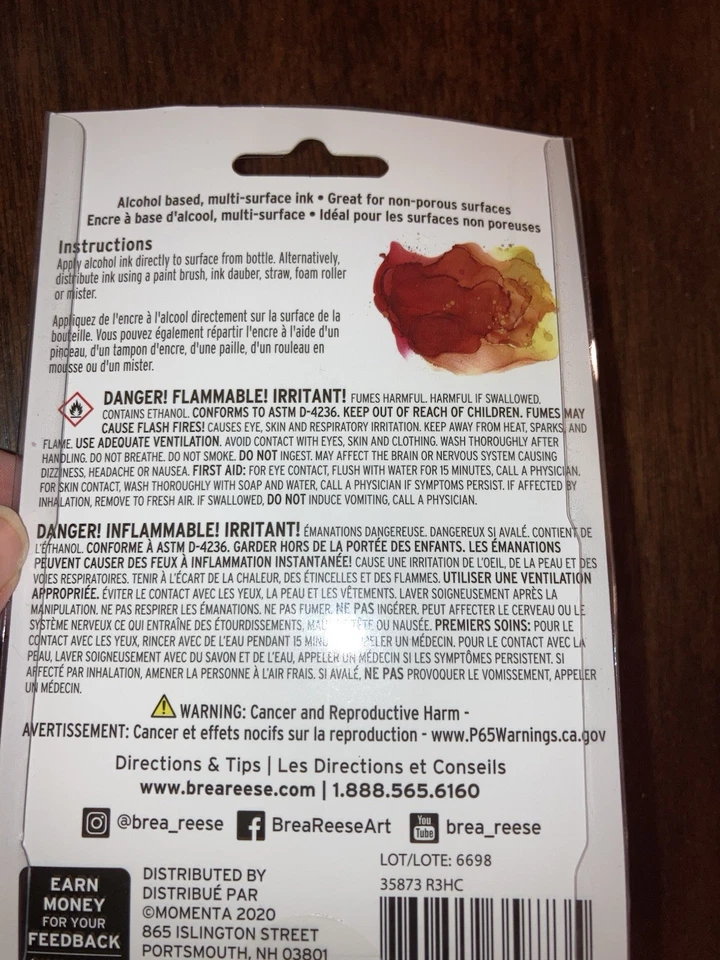 Alcohol Ink-vibrant colors!! easy to pour on paper - Image 4 of 4