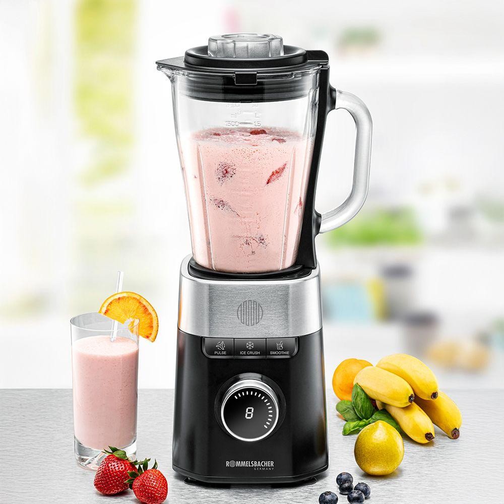 Rommelsbacher MX 1260 blender Tabletop blender 1200 W Black, Stainless steel,