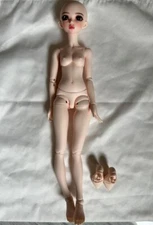 Handmade 1/4 BJD Doll SD Girl Normal Skin Face Make UP+Eyes FL Minifee Chloe Toy