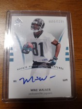 2007 MIKE WALKER #219 SP Authentic #605/1199 Autograph ROOKIE