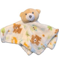 Cribmates Bear Cub Puppy Dog Lovey Plush Blankie Security Blanket White Animals