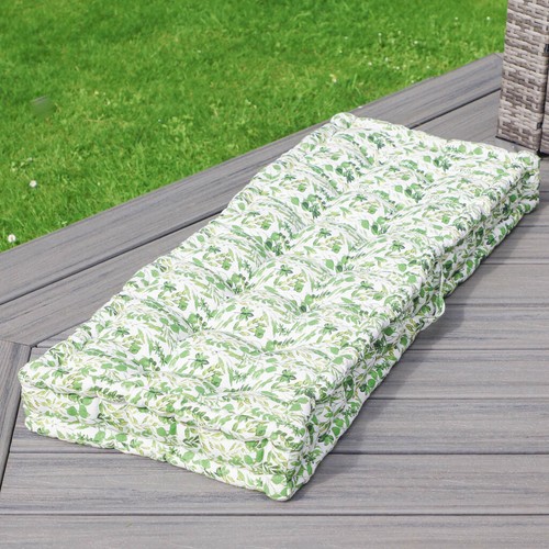 Water Repellent Garden Outdoor Fabric Furniture 2 Seater Bench Pad Seat Cushions - Picture 25 of 34