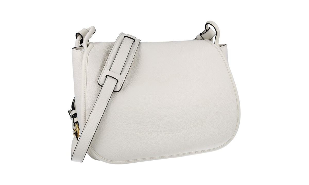 PRADA Leather Corsaire Saddle Shoulder Bag / Handbag - 1BD109