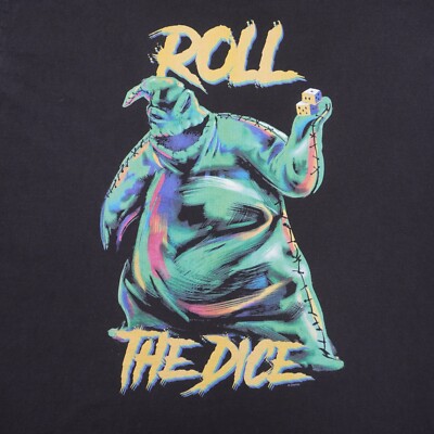 Absolute Cult Oogie Boogie Nightmare Before Christmas Mens Large Black T Shirt