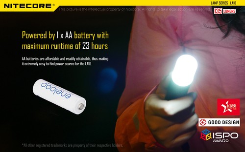 Nitecore LA10 135 Lumens Pocket Keychain Magnetic Torch Camping Lantern - Picture 3 of 12