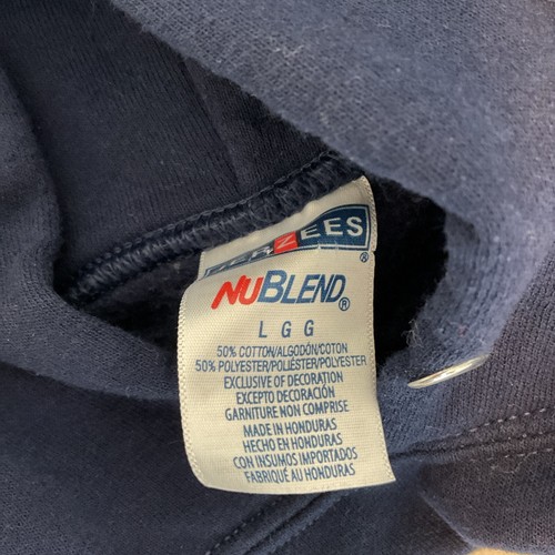 Felpa Liberty University Flames uomo blu con cappuccio basket LU tg L - Foto 8 di 8