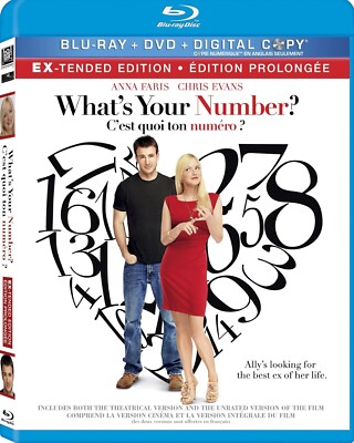 What's Your Number? (Blu-ray) Anna Faris  Chris Evans **BRAND NEW** SEALED***