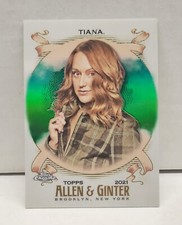 SARAH TIANA 2021 Topps Allen & Ginter GREEN REFRACTOR ~ #'d /99 ~ COMEDIAN