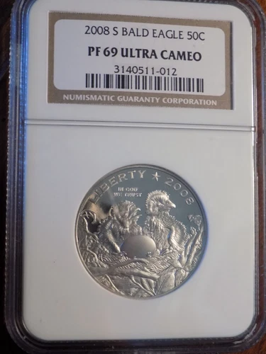 2008-S BALD EAGLE COMMEMORATIVE HALF DOLLAR - NGC PR-69 ultra cameo