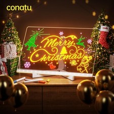 Acrylic Dry Erase Board with Light 12 X 8  Light up Dry Erase Board with S