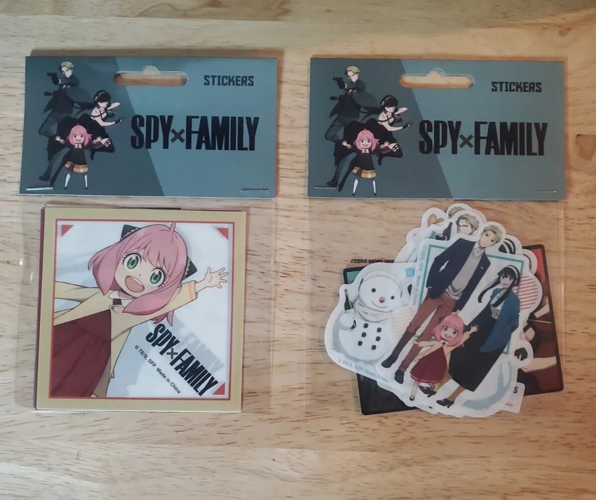 Spy X Family Anya Loid Yor Forger 2 Sticker Sets Anime Lot (12