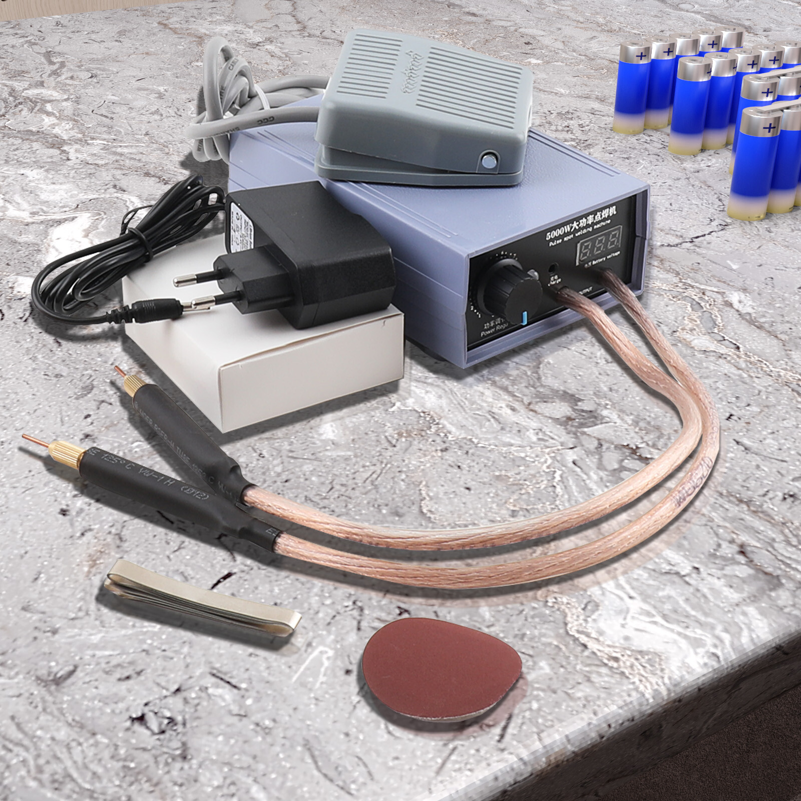 Portable 5000W Mini Spot Welder Machine DIY Kit 18650 Battery Pack Welding Tools