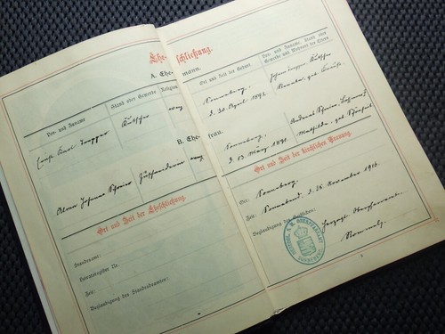 Libro di casa e cronaca di famiglia - TRAPPER / TRUPPER Sonneberg Turingia 1916 - 1952 - Foto 3 di 5