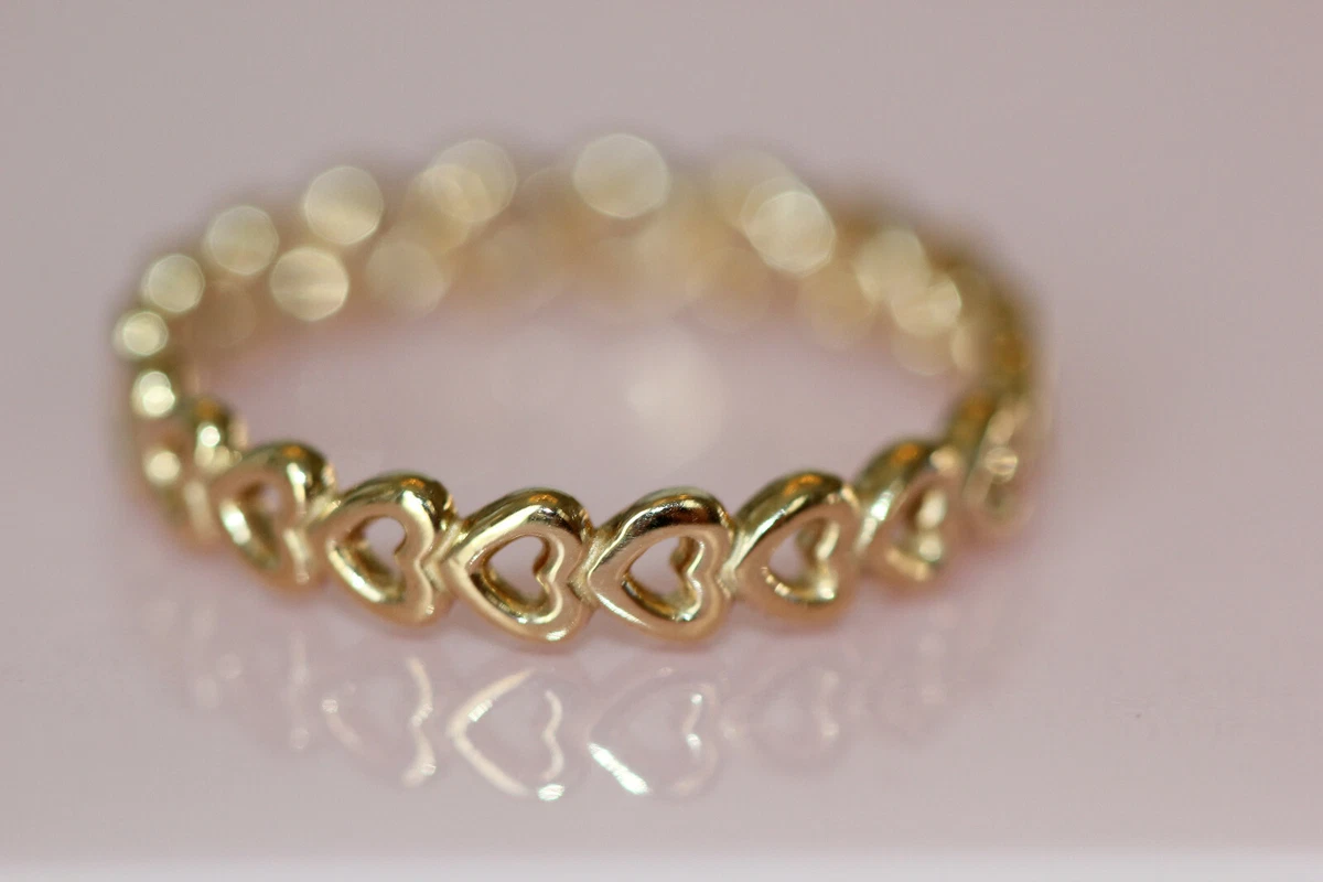 Linked heart shop ring pandora