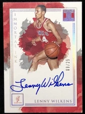 LENNY WILKENS 19-20 Panini Impeccable IMMORTAL INK GOLD PARALLEL AUTO #09/25 !