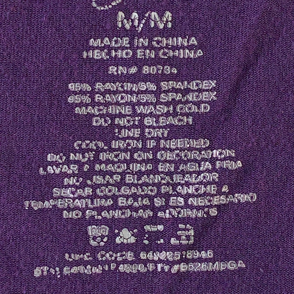 Camiseta sin mangas Miley Cyrus x Max Azria para mujer mediana púrpura negra lentejuelas espalda deportiva Foto 4 de 4